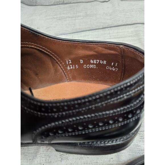 Allen Edmonds McAllister Men\'s Black Oxford Shoes 12 D main image 6